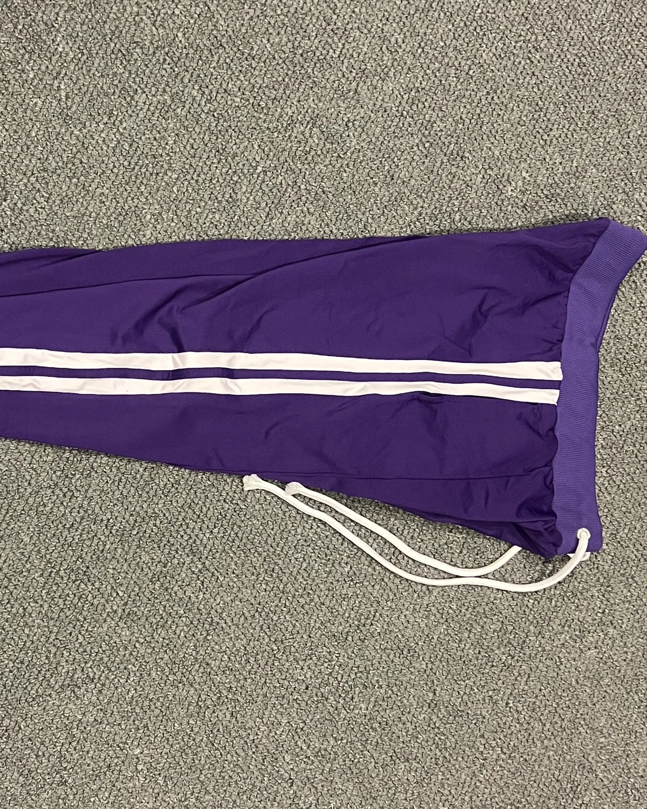 BoohooMan Size Men's L Purple Joggers with White Side Stripes — photo 4