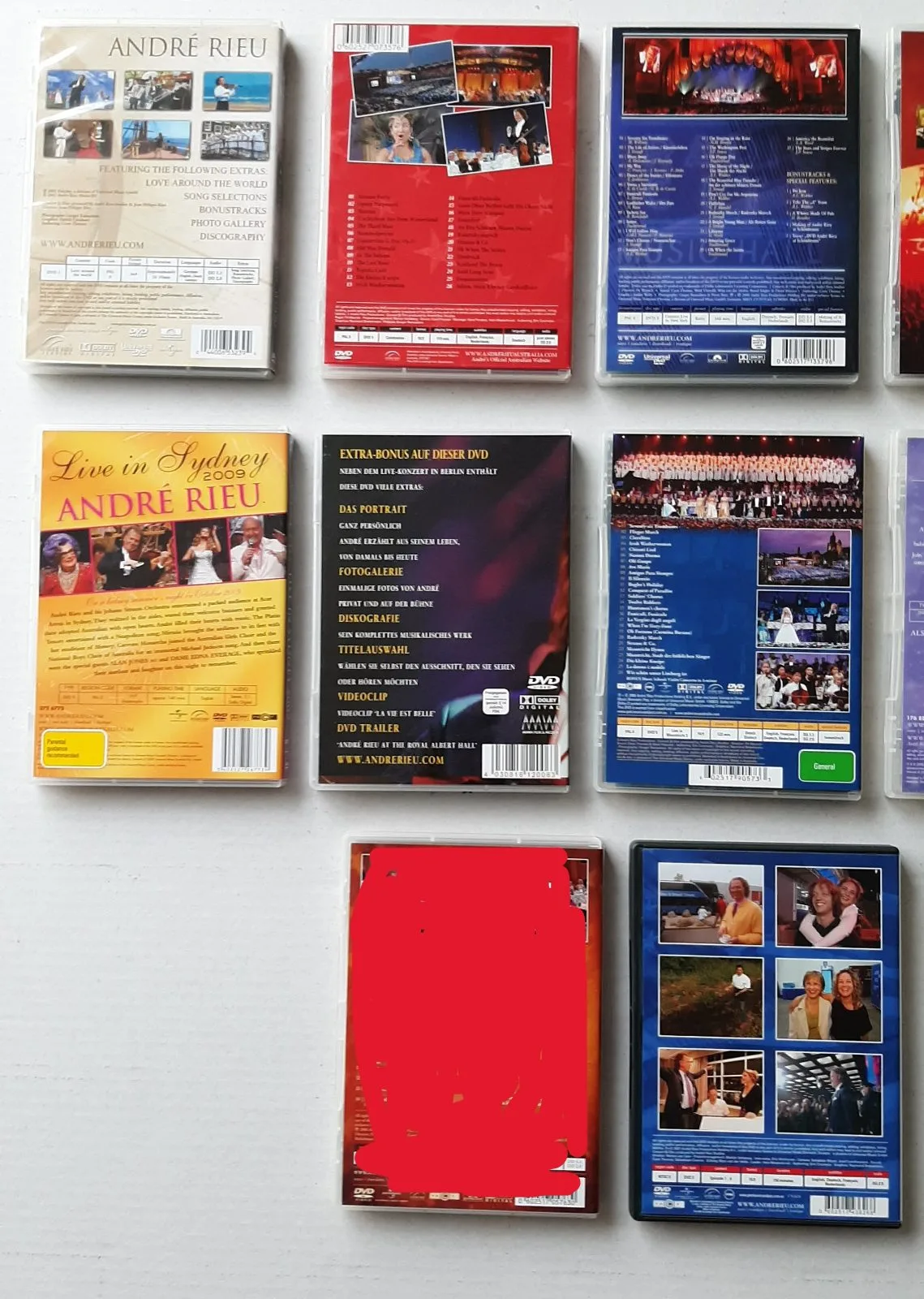 ANDRE RIEU DVDs 15 titles. $50 the lot including book. VGC – photo 7