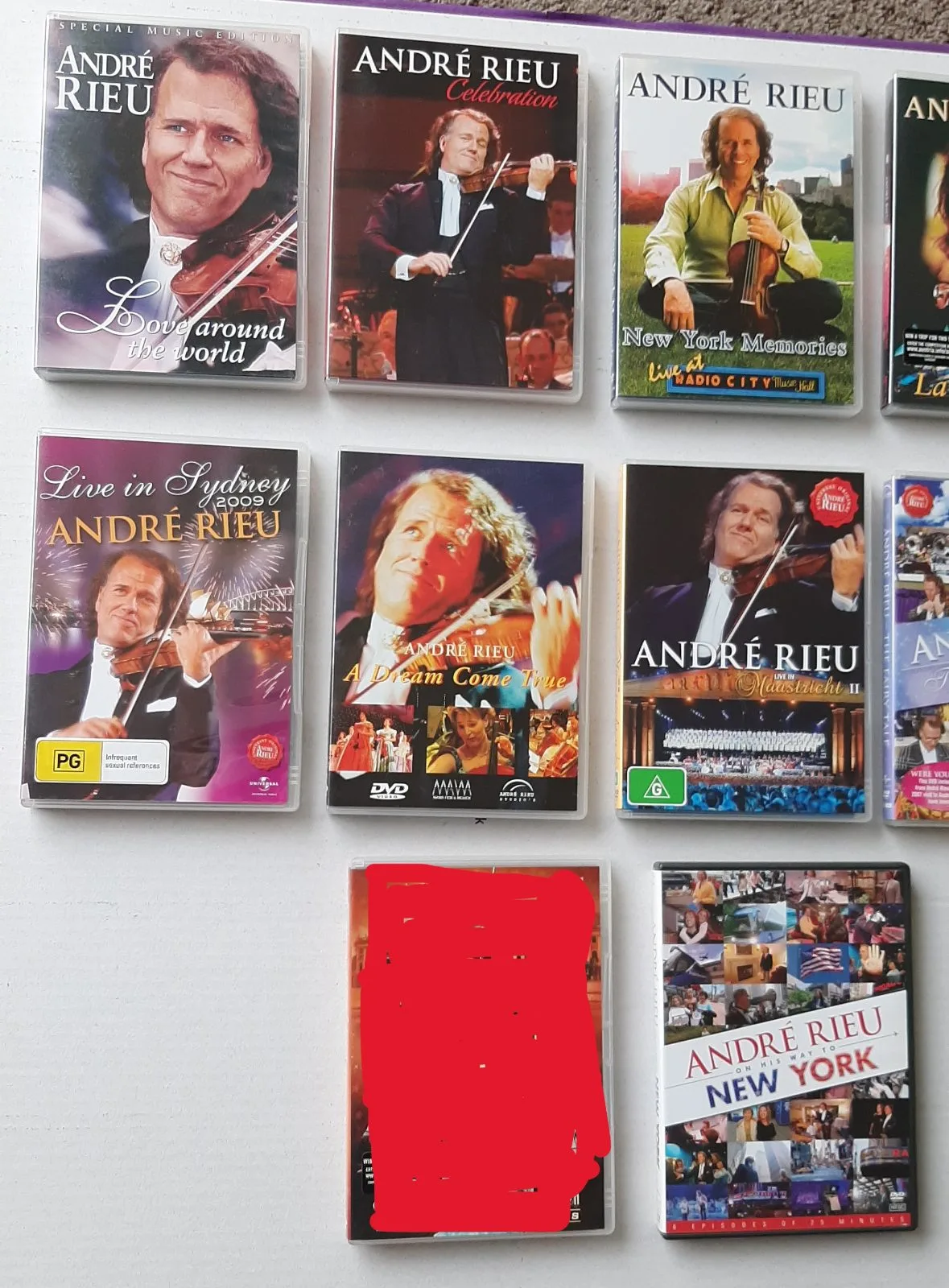 ANDRE RIEU DVDs 15 titles. $50 the lot including book. VGC – photo 2