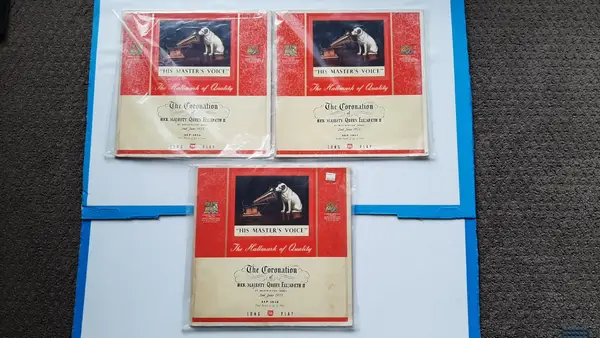 THE CORONATION OF QUEEN ELIZABETH II 1953 His Masters Voice 3 LPs