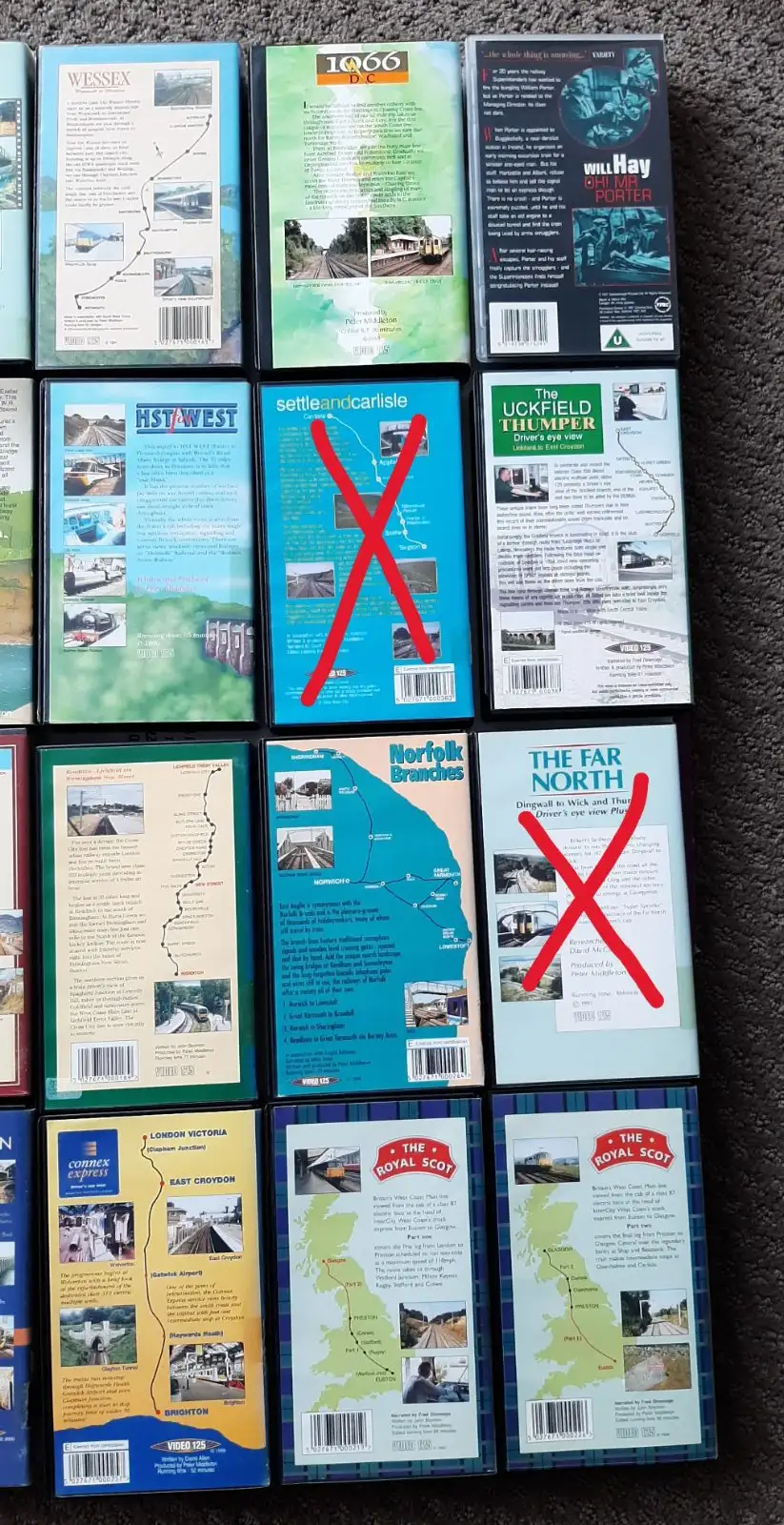 Train videos on VHS. BULK LOT – photo 9