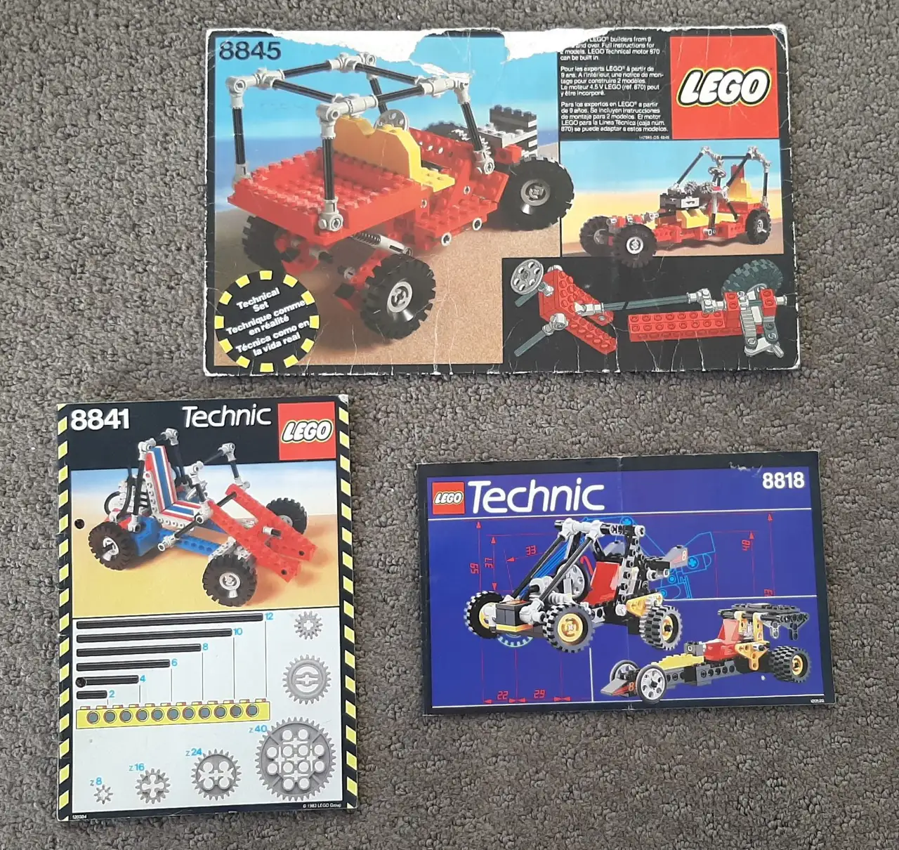 Vintage Lego Technic sets 8845 Dune Buggy, 8841 Dune Buggy and 8818 Baja Blaster – photo 10