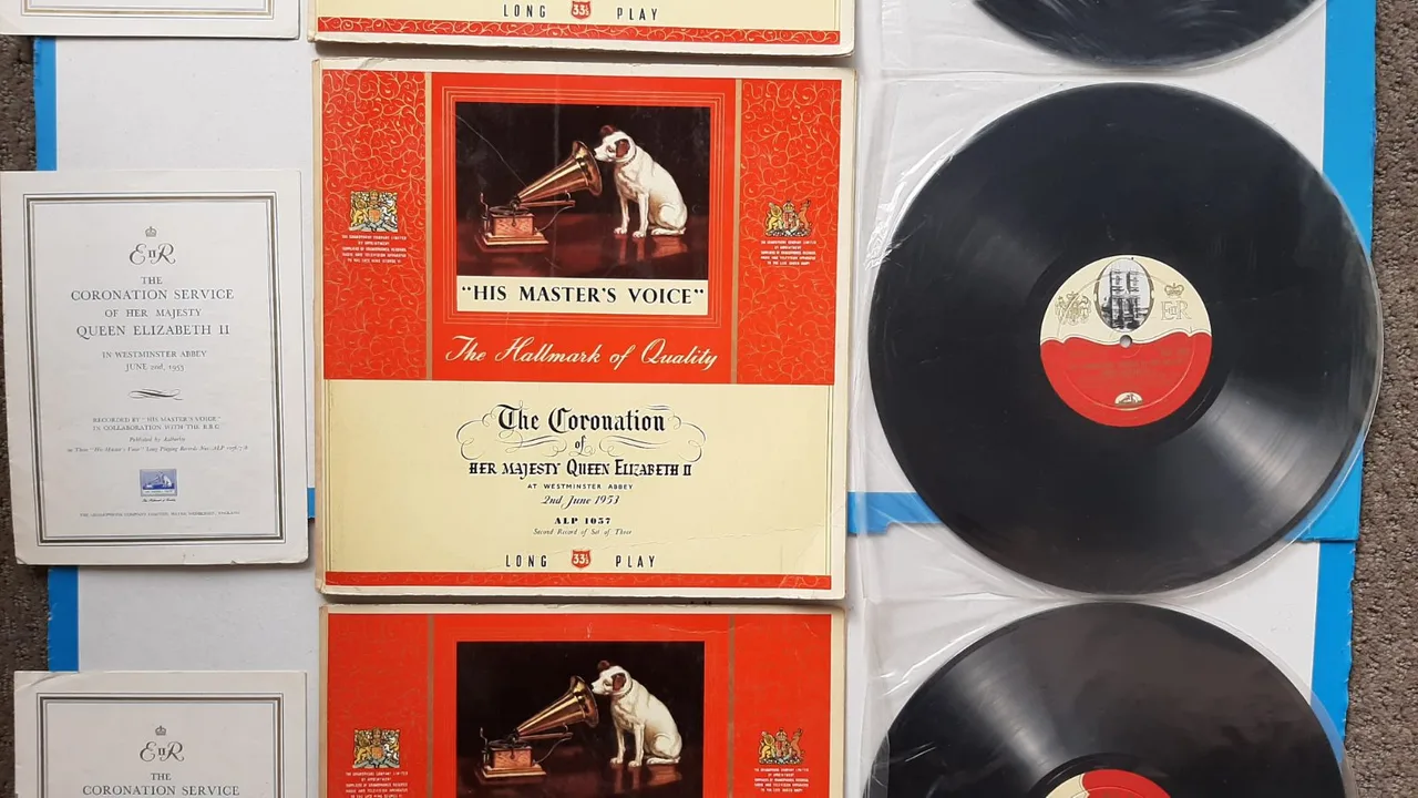 THE CORONATION OF QUEEN ELIZABETH II 1953 His Masters Voice 3 LPs – photo 6