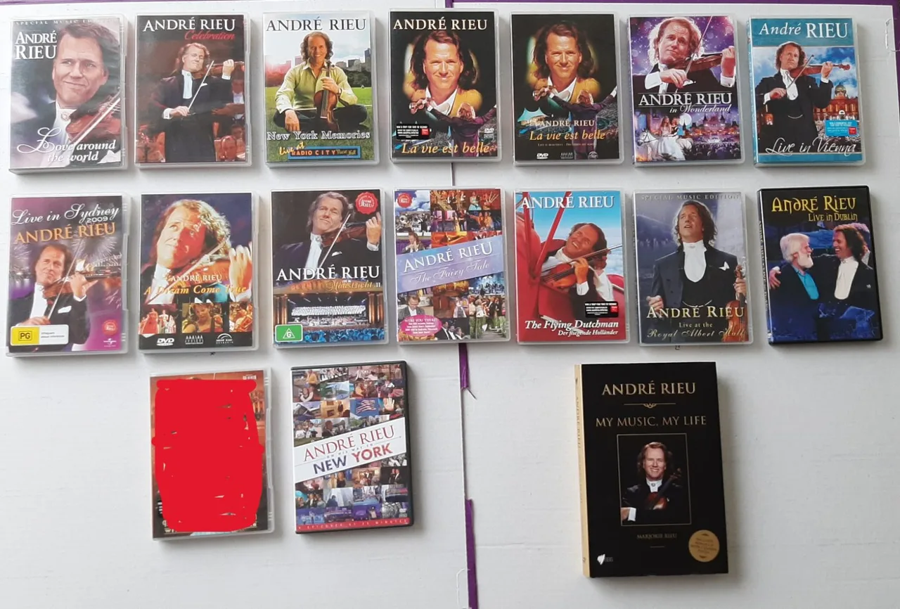 ANDRE RIEU DVDs 15 titles. $50 the lot including book. VGC – photo 5