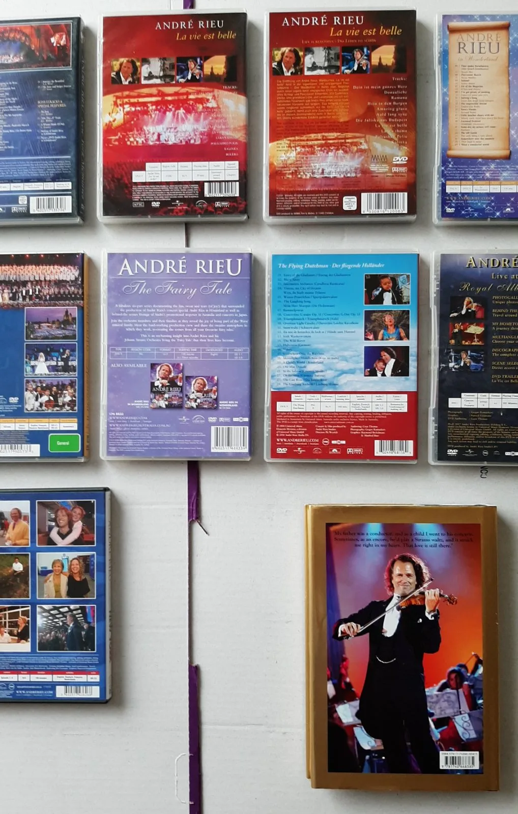 ANDRE RIEU DVDs 15 titles. $50 the lot including book. VGC – photo 8