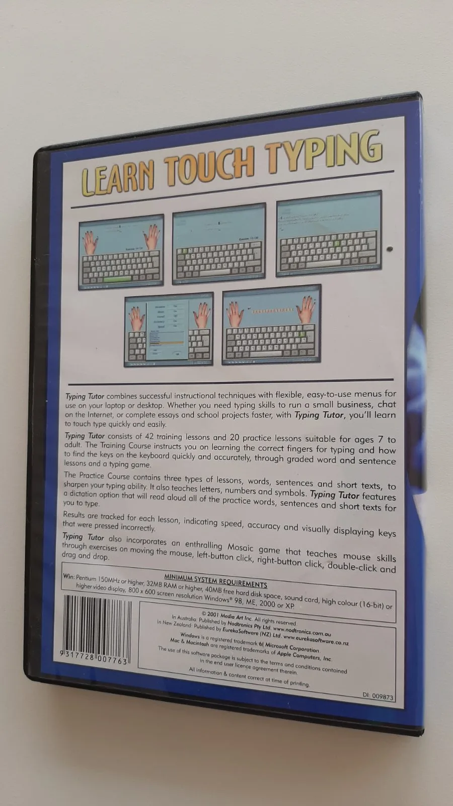 Eureka Productivity Learn Touch Typing Computer typing aid. CD Rom – photo 2