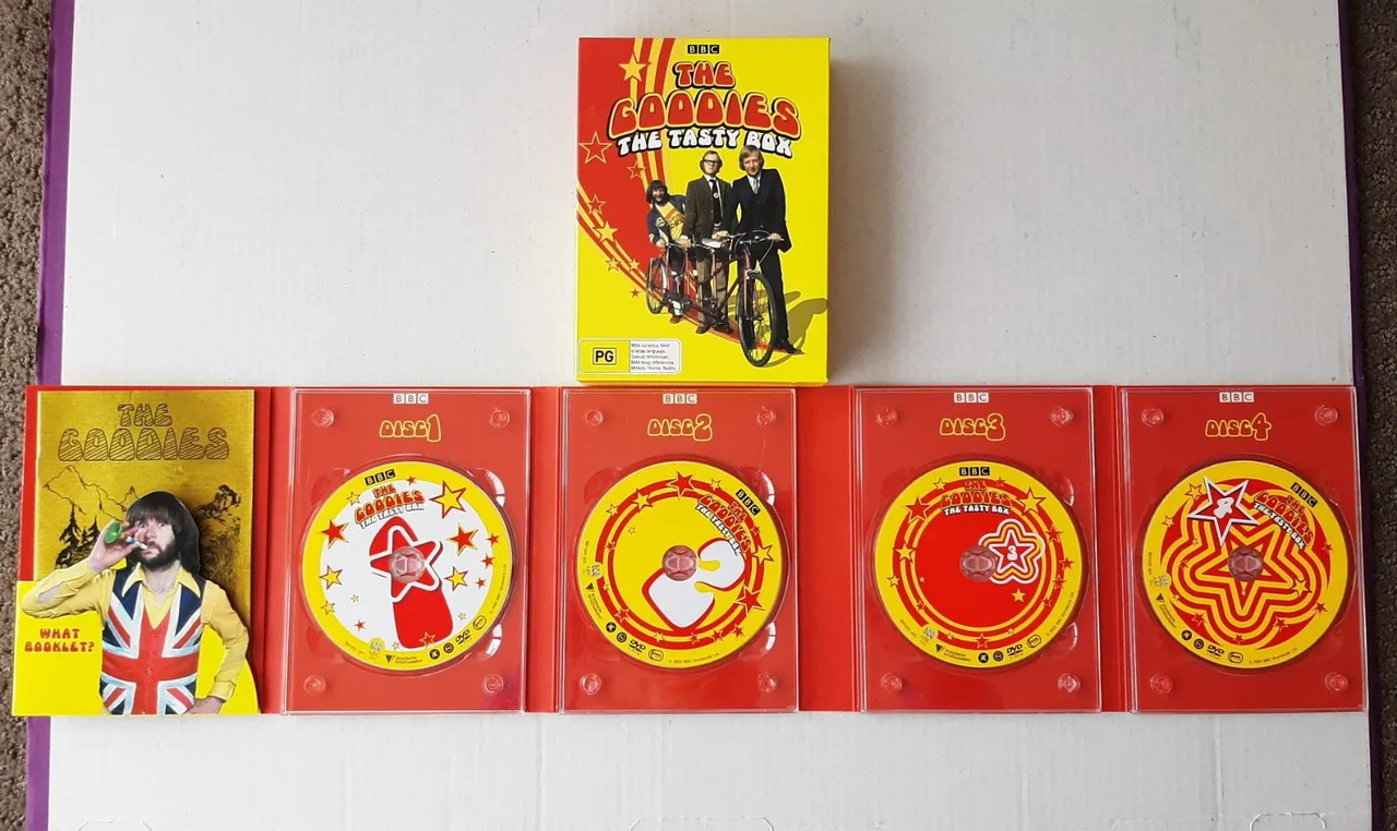 The Goodies: The Tasty Box (4-disc box set) and 22 The Goodies fliers – photo 8