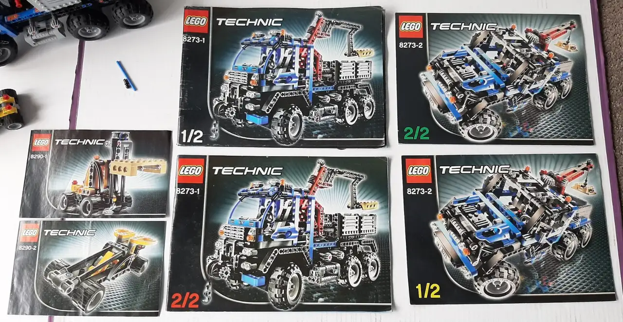 Lego Technic 8273 Off Road Truck and 8290 Mini Forklift COMPLETE – photo 9