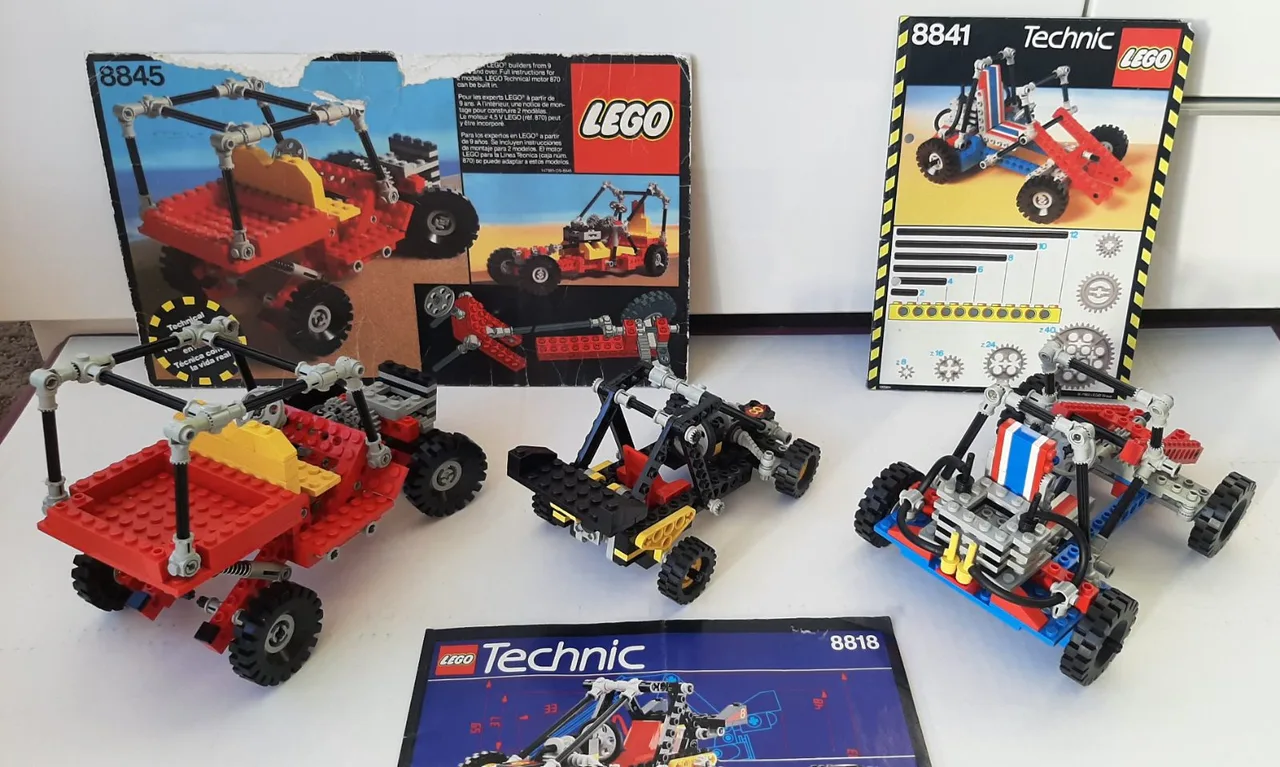 Vintage Lego Technic sets 8845 Dune Buggy, 8841 Dune Buggy and 8818 Baja Blaster – photo 6