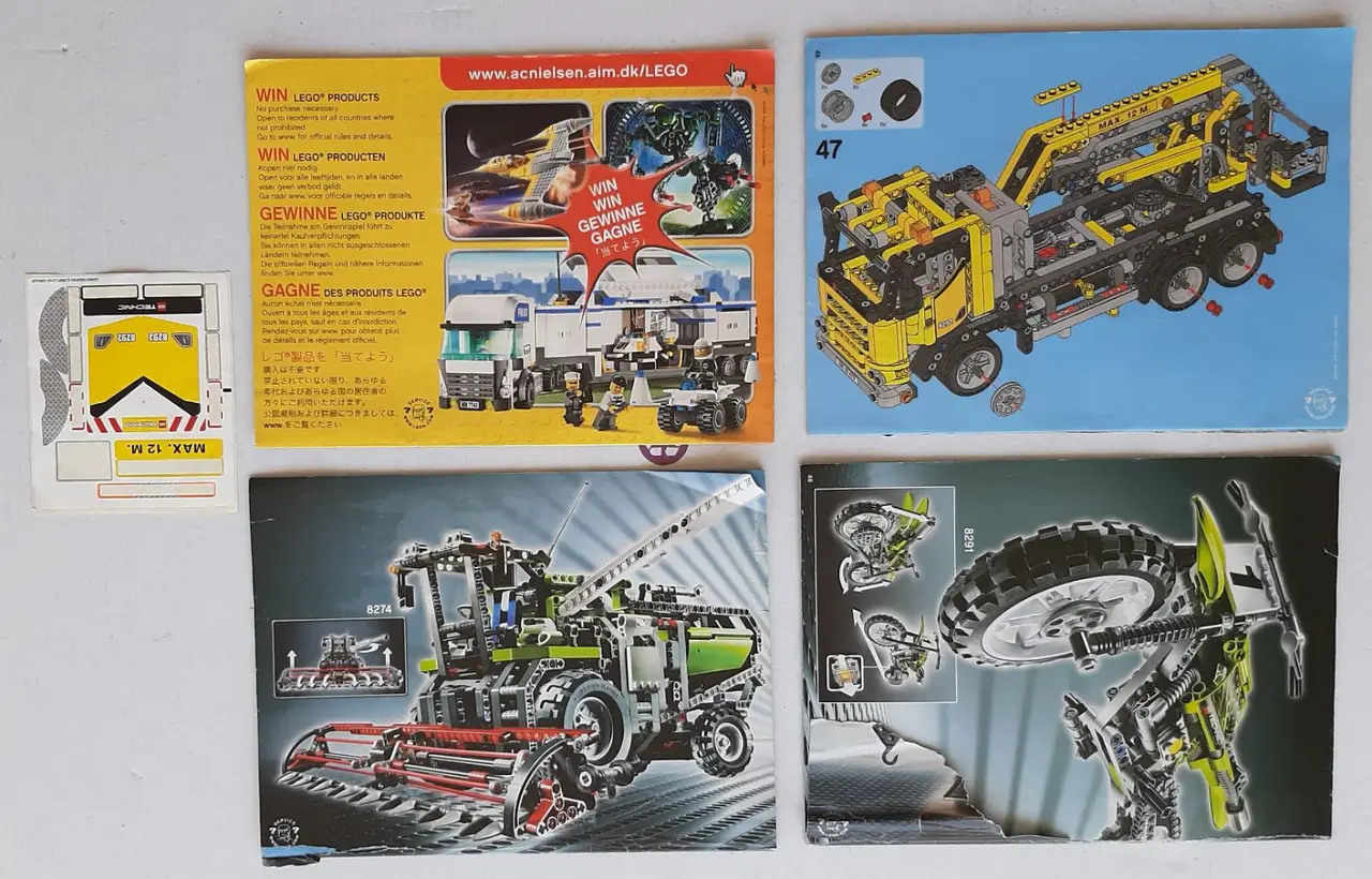 Lego Technic 8292 Cherry Picker - Instruction books and sticker sheet – photo 2
