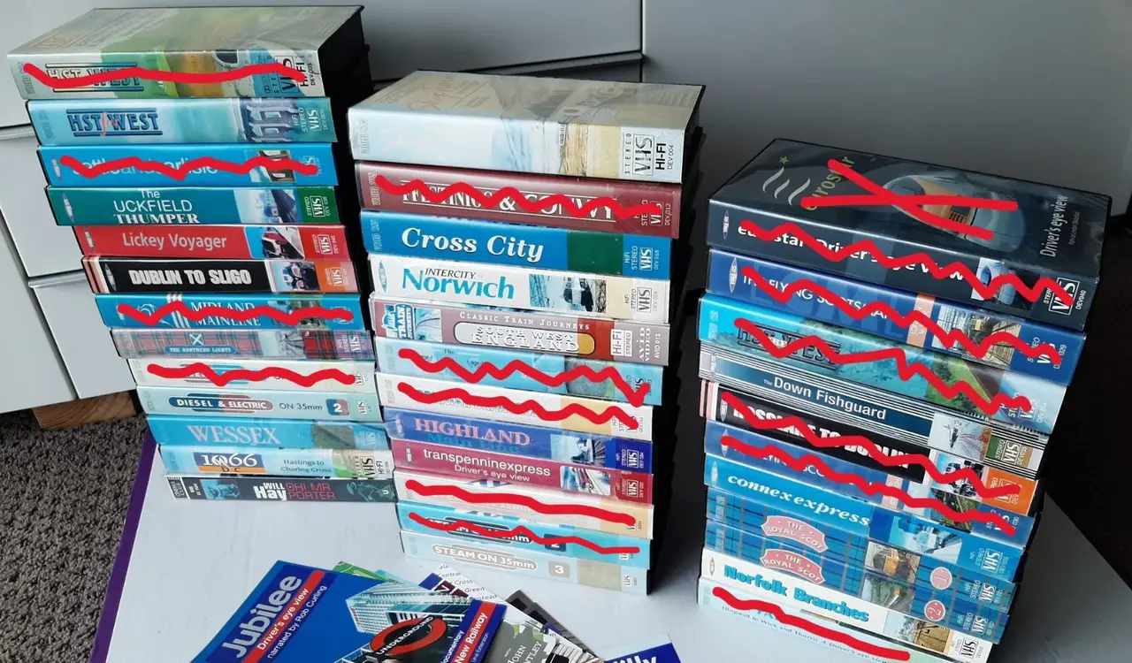 Train videos on VHS. BULK LOT – photo 10