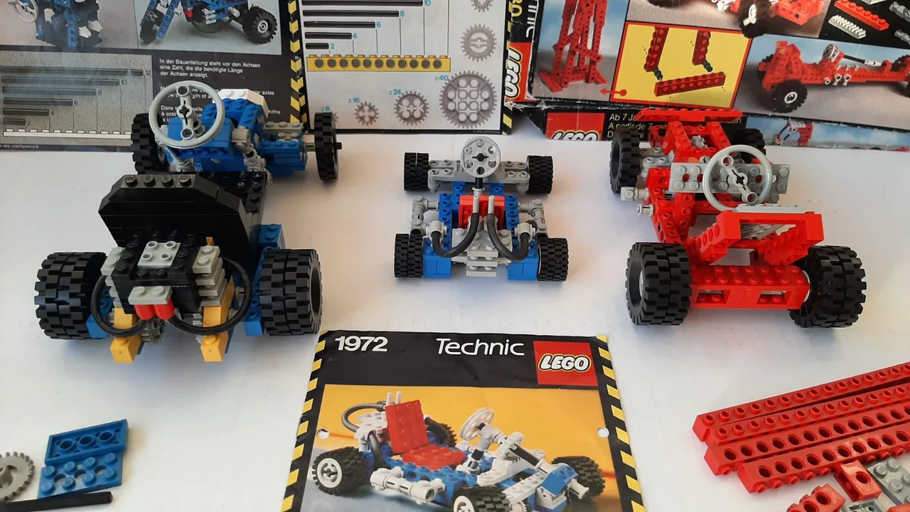 Vintage Lego Technic sets 854 Go Kart and 1972 Go-Kart and 8030 Universal Set – photo 6