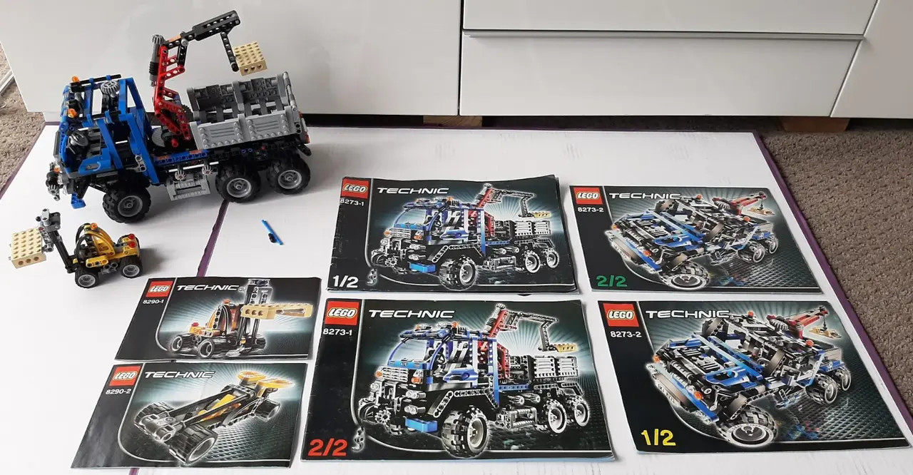 Lego Technic 8273 Off Road Truck and 8290 Mini Forklift COMPLETE – photo 8