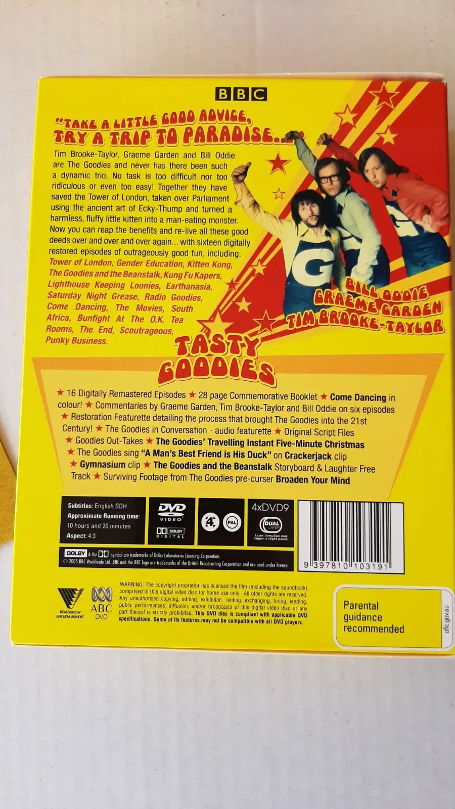The Goodies: The Tasty Box (4-disc box set) and 22 The Goodies fliers – photo 7