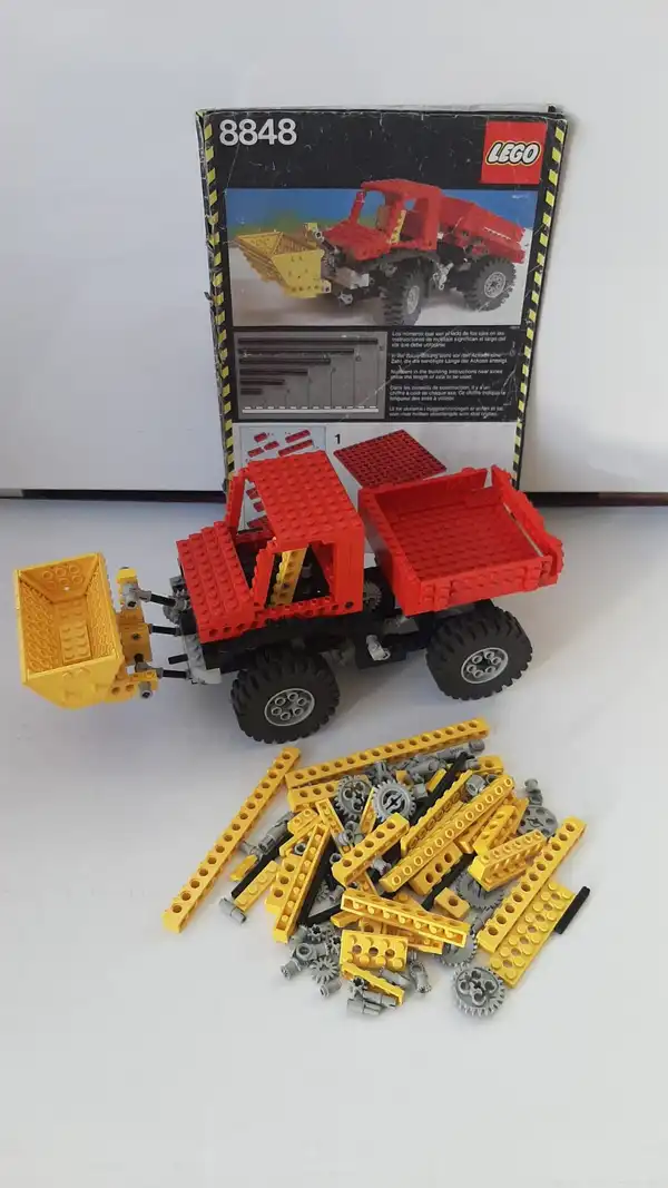 Vintage Lego Technic sets 8848 Power Truck and 8710 Expert Builder Parts Pack