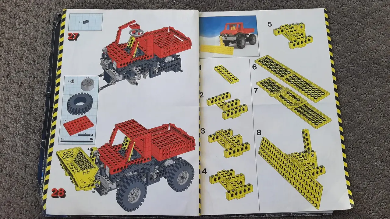 Vintage Lego Technic sets 8848 Power Truck and 8710 Expert Builder Parts Pack – photo 12