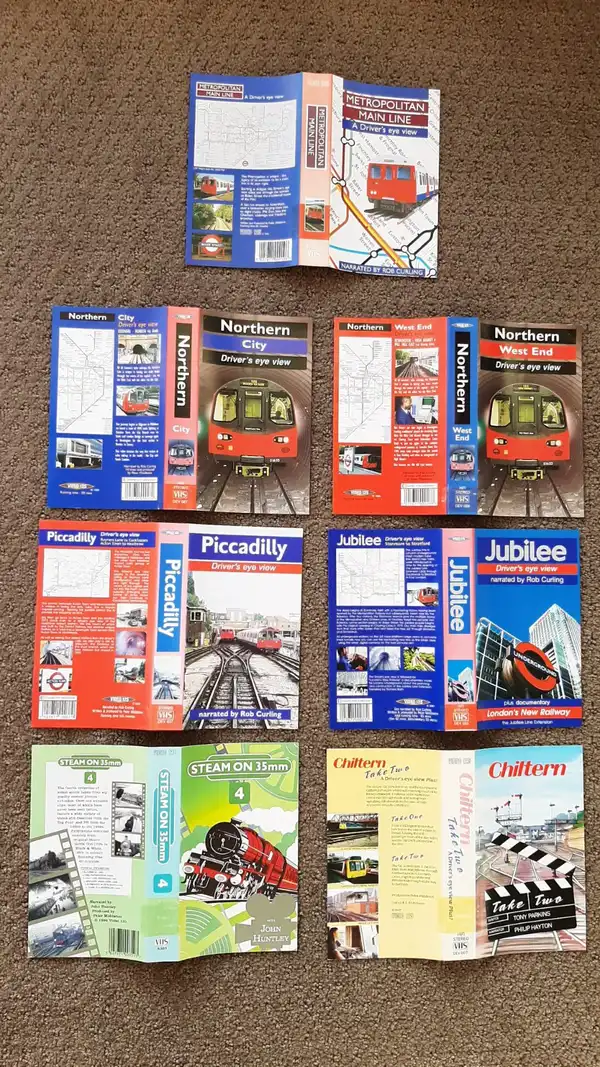 Bulk lot of cover sleeves for VIDEO 125 Drivers Eye View train videos