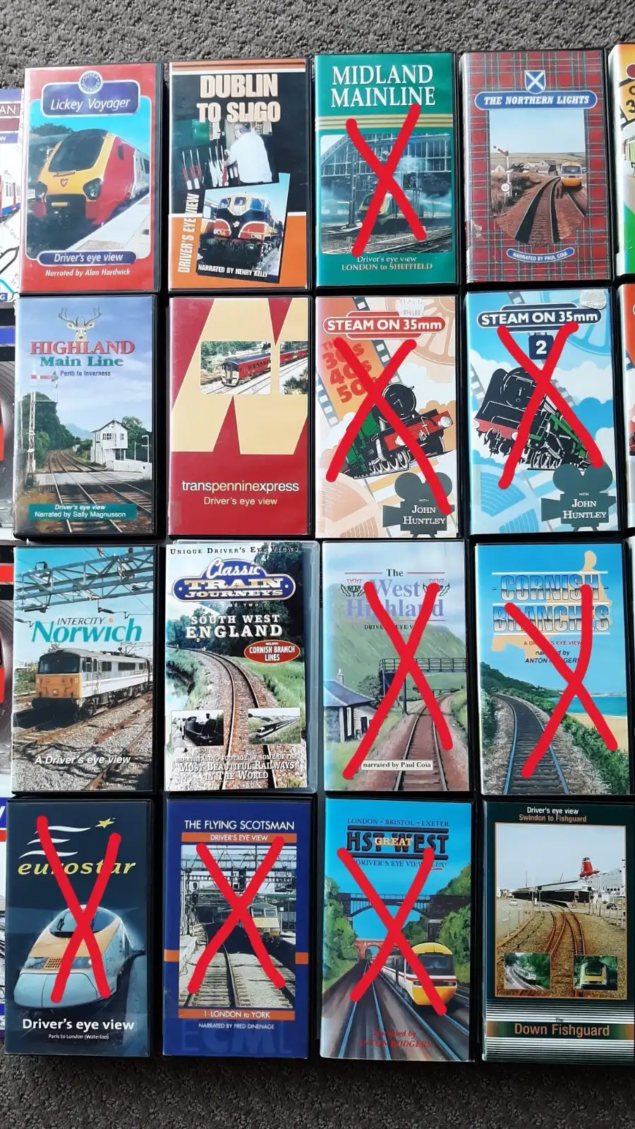 Train videos on VHS. BULK LOT – photo 3