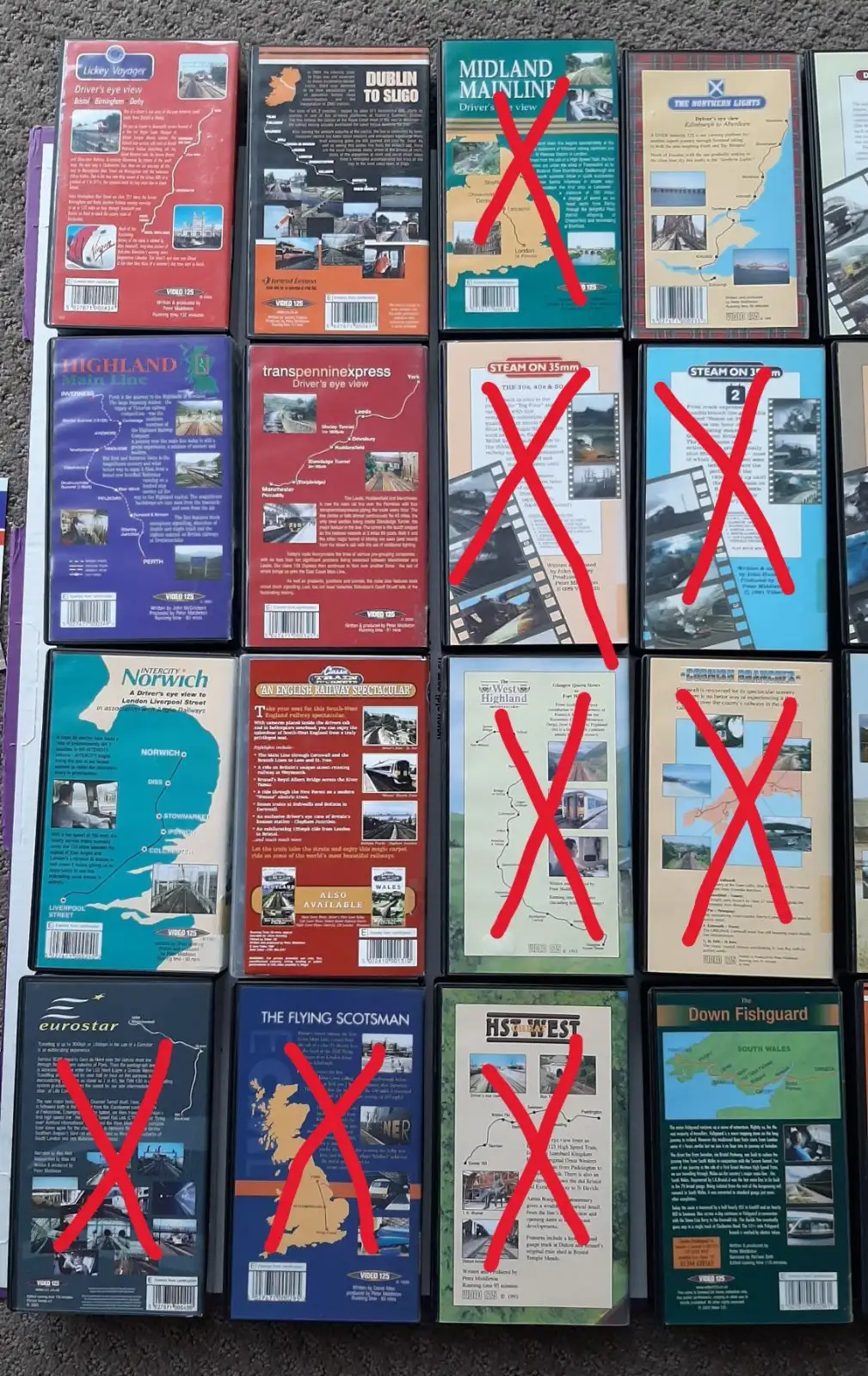 Train videos on VHS. BULK LOT – photo 7