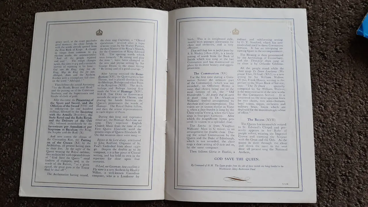 THE CORONATION OF QUEEN ELIZABETH II 1953 His Masters Voice 3 LPs – photo 9