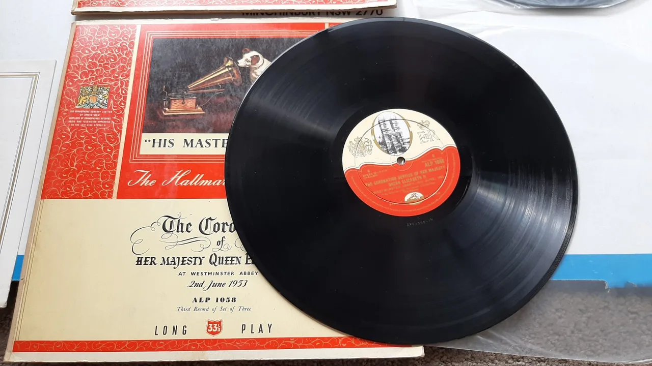 THE CORONATION OF QUEEN ELIZABETH II 1953 His Masters Voice 3 LPs – photo 7