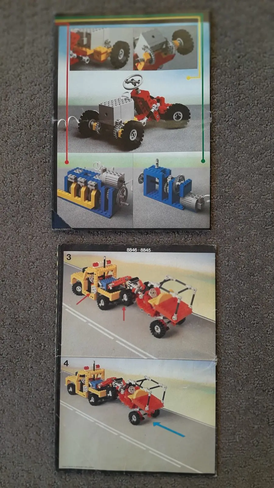 Vintage Lego Technic sets 8846 Tow Truck and 850 Fork Lift – photo 11