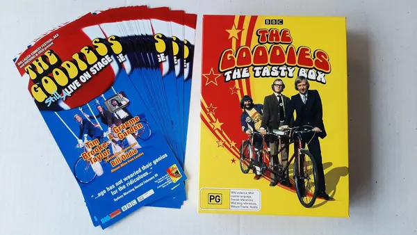 The Goodies: The Tasty Box (4-disc box set) and 22 The Goodies fliers