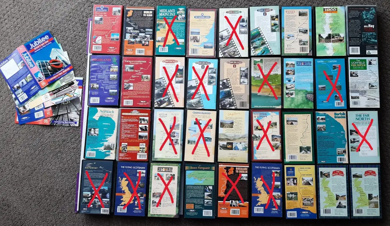 Train videos on VHS. BULK LOT – photo 6