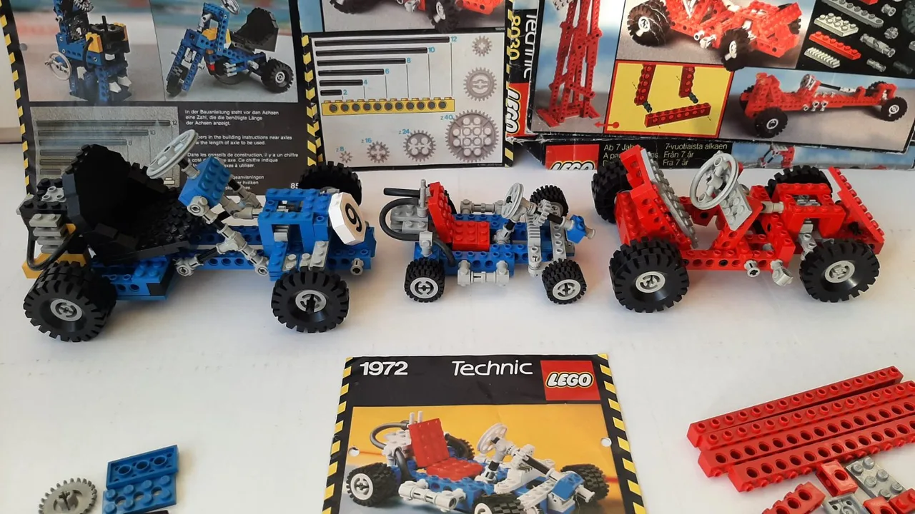 Vintage Lego Technic sets 854 Go Kart and 1972 Go-Kart and 8030 Universal Set – photo 8