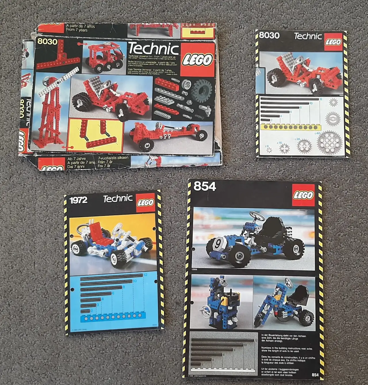 Vintage Lego Technic sets 854 Go Kart and 1972 Go-Kart and 8030 Universal Set – photo 10