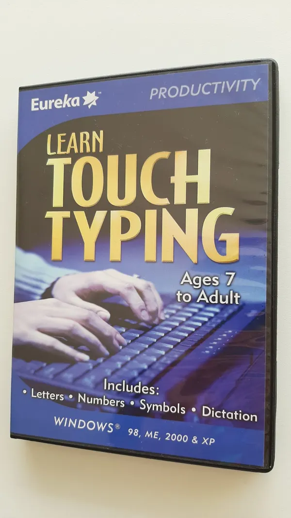 Eureka Productivity Learn Touch Typing Computer typing aid. CD Rom
