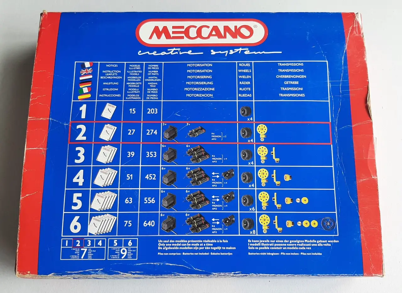 Vintage 1991 Meccano Erector set 030402 #2 (Set 2) – photo 2