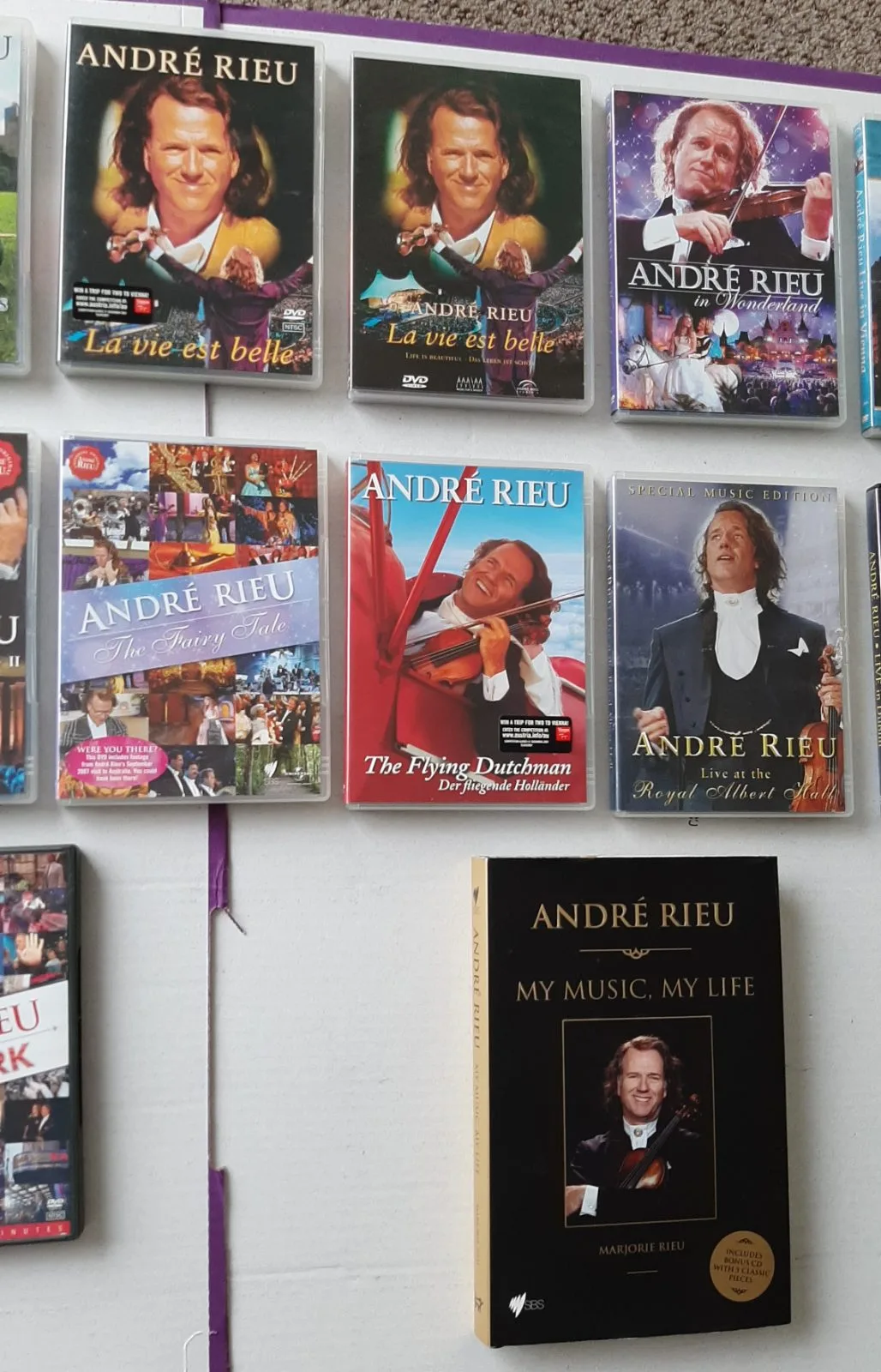 ANDRE RIEU DVDs 15 titles. $50 the lot including book. VGC – photo 3