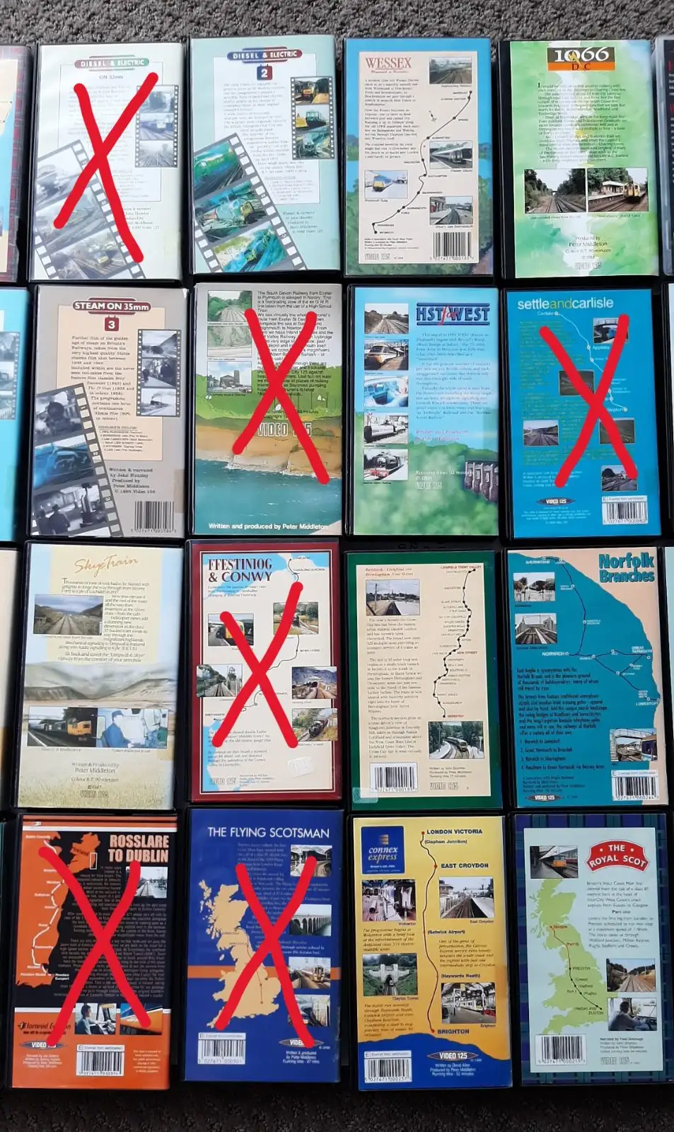 Train videos on VHS. BULK LOT – photo 8