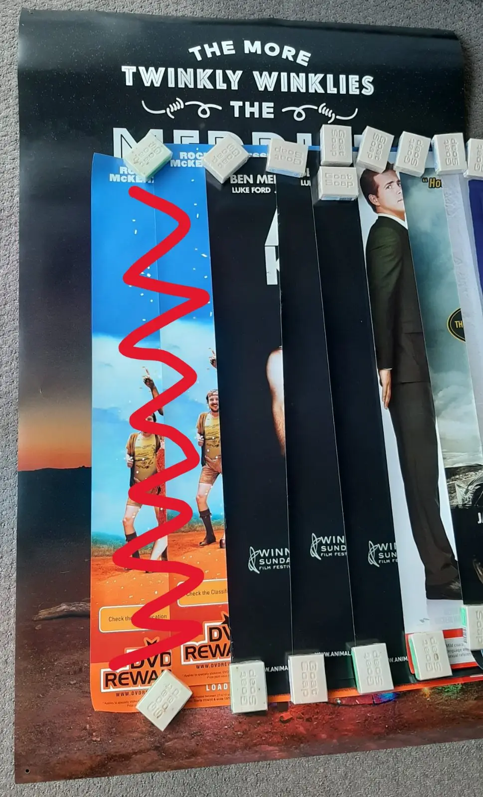 Bulk lot of 10 Australian film / movie posters + extra posters – photo 2