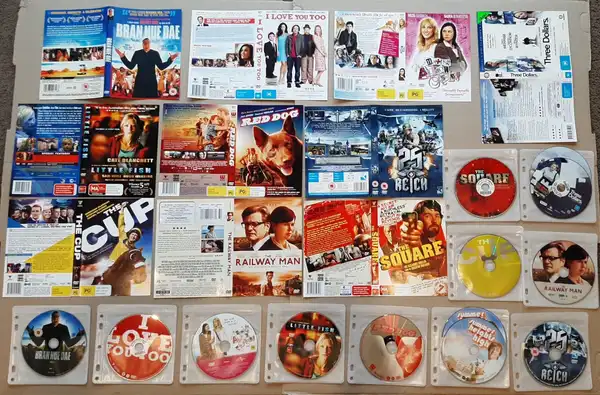 Bulk lot of 11 classic Australian films on DVD
