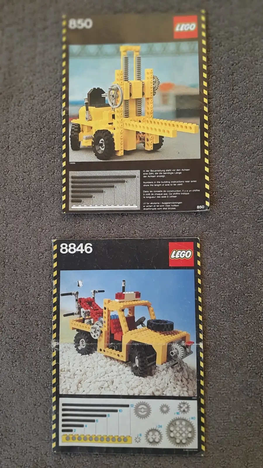 Vintage Lego Technic sets 8846 Tow Truck and 850 Fork Lift – photo 10