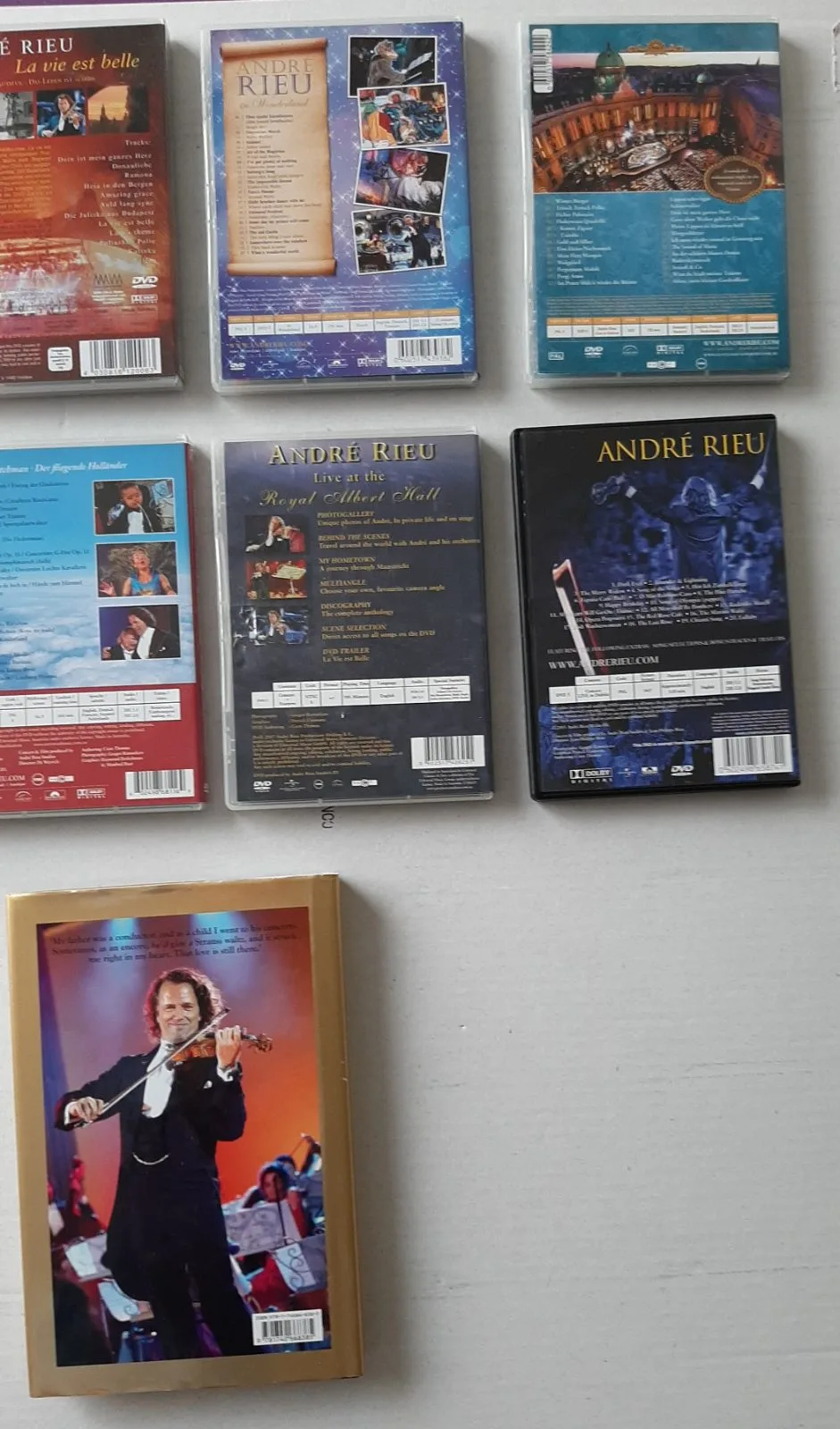 ANDRE RIEU DVDs 15 titles. $50 the lot including book. VGC – photo 9