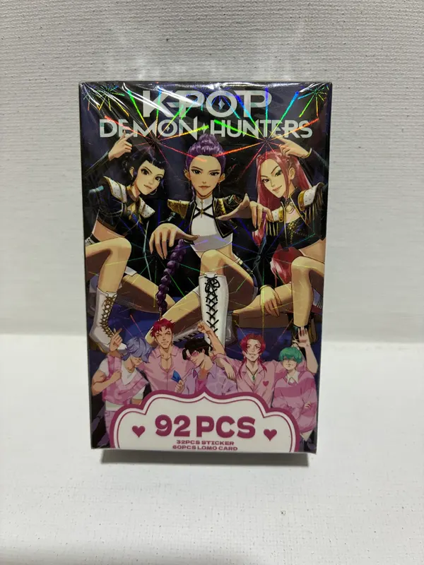 K-Pop Demon Hunters trading cards and sticker combo