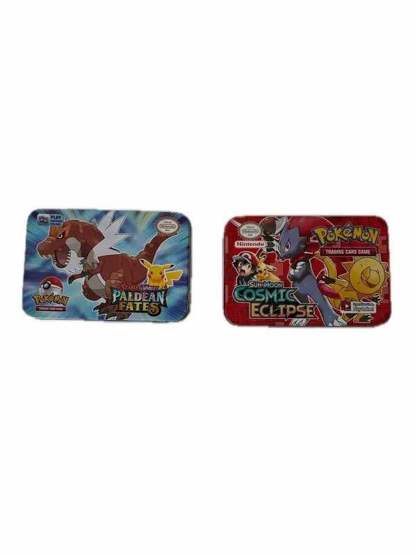 Pokémon card tins x2