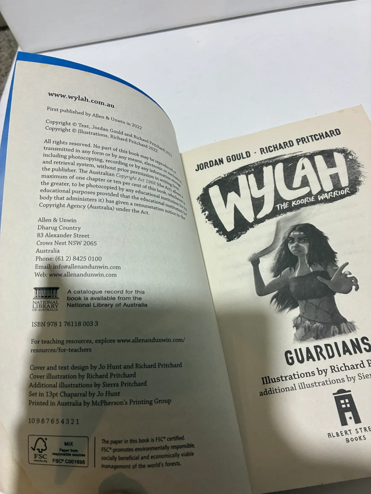 Paperback book Wylah the koorie warrior — photo 6