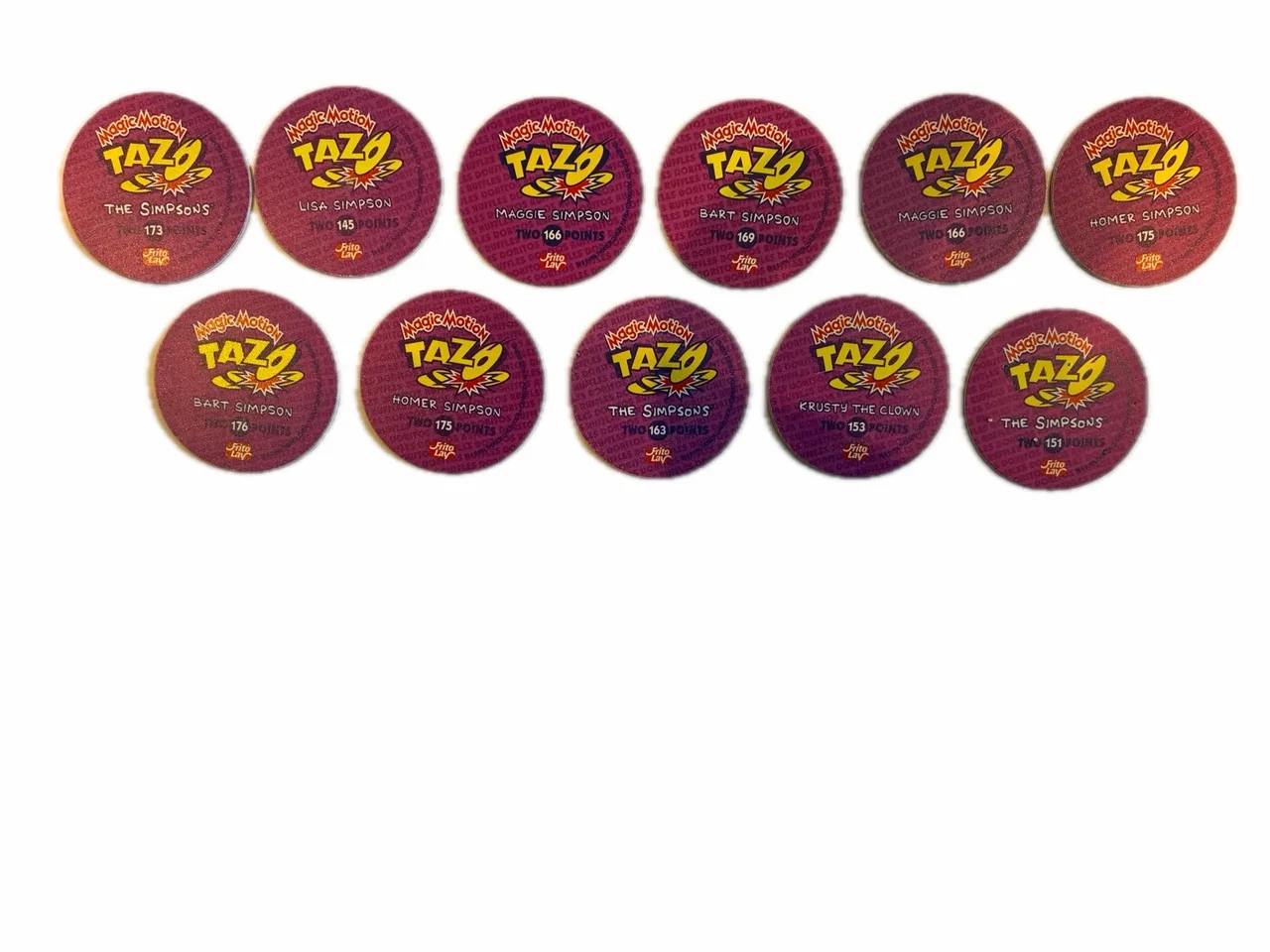 Tazos 11x Simpson magic motion Vintage 90s – photo 3