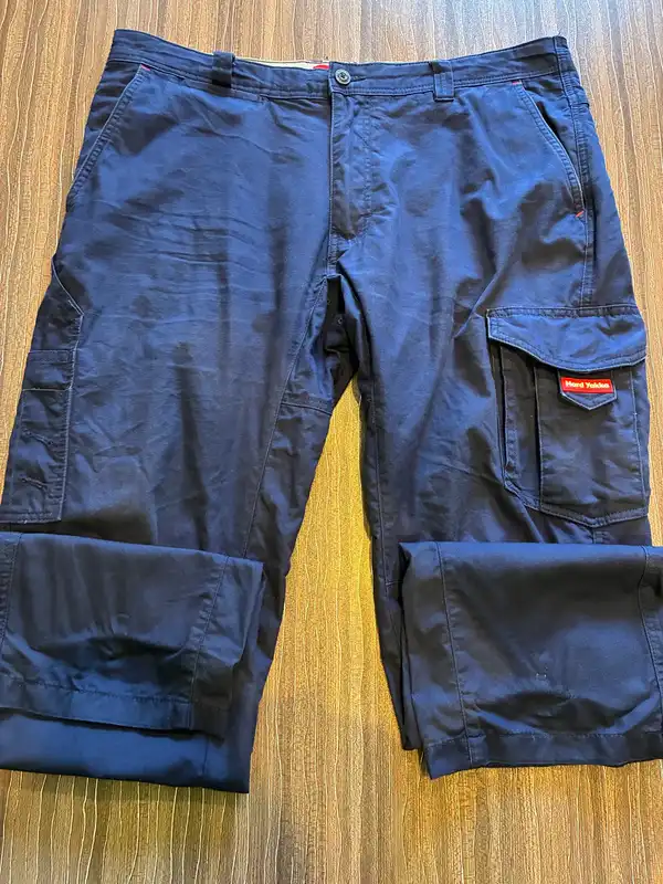 2x Hard Yakka work pants canvas core ventilated high quality 97R
