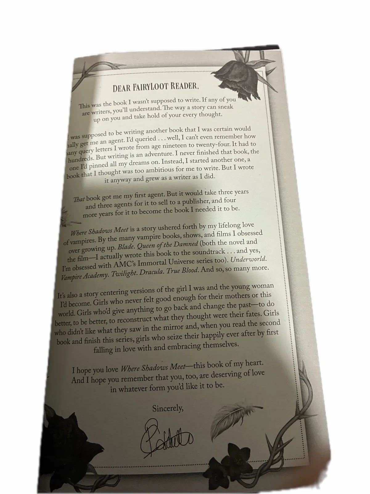 FAIRYLOOT SIGNED Special first edition “where shadows meet” — photo 11