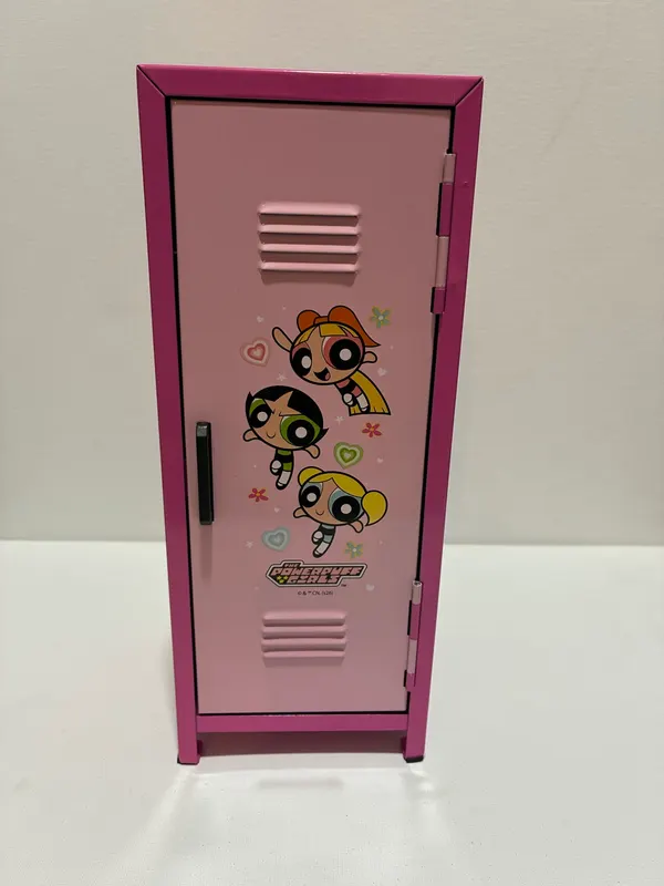 Powerpuff Girls metal locker with shelves
