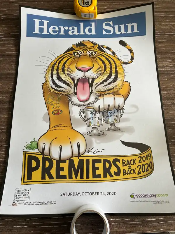 Limited edition laminated poster