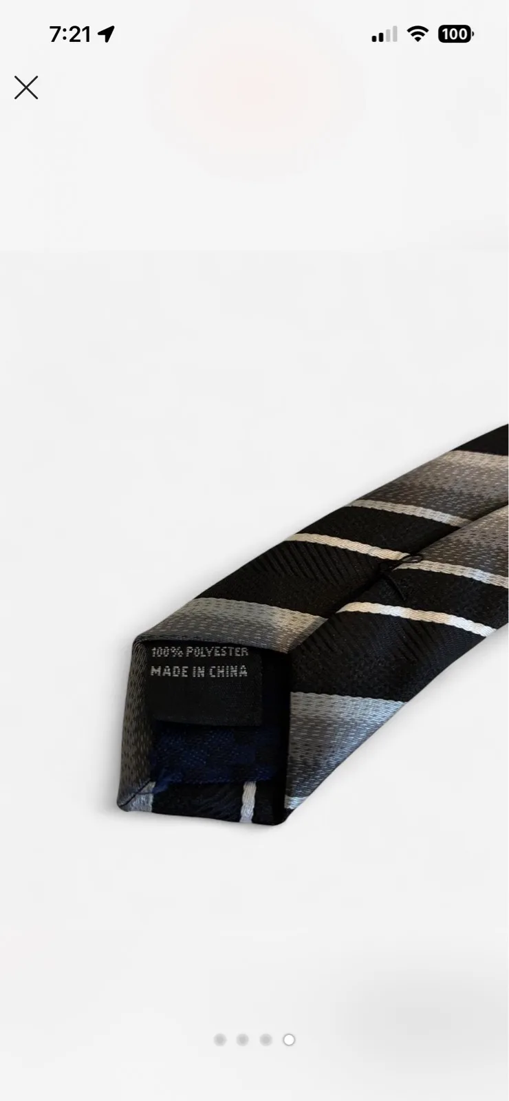 Men’s polyester tie 145cm 10cm — photo 4