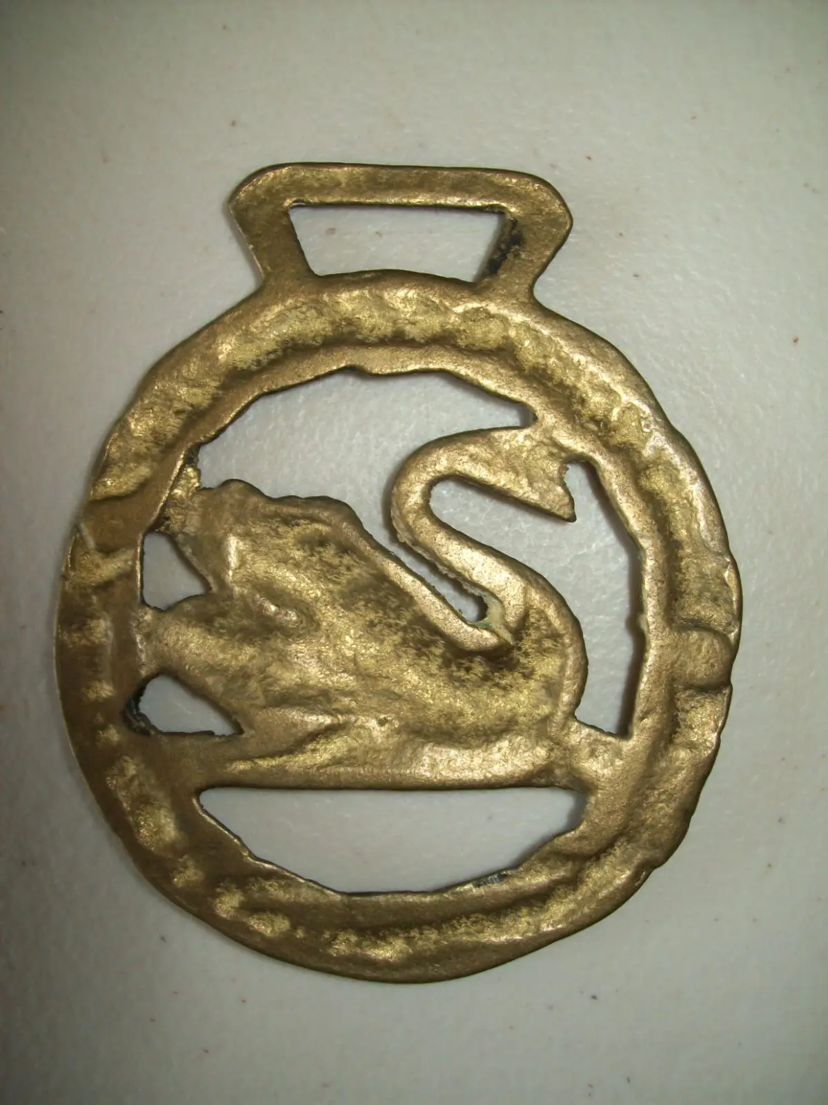 Horse Brass - Swan inside Laurel Wreath. Ref: COL0022 – photo 2