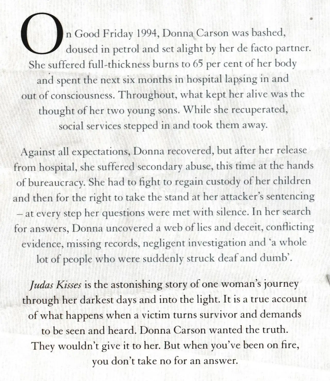 Donna Carson - Judas Kisses with Debbie Ritchie. Ref: B6422 – photo 2