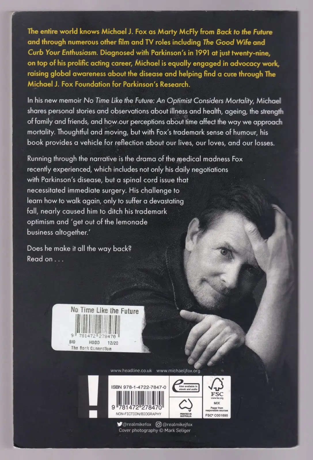 Michael J. Fox - No Time Like The Future. Ref: B6416 – photo 3